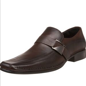 Kenneth Cole Brown Leather Slip son Loafer